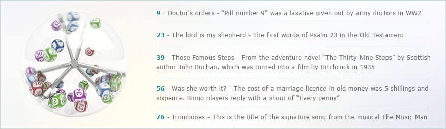The story behind some traditional bingo calls